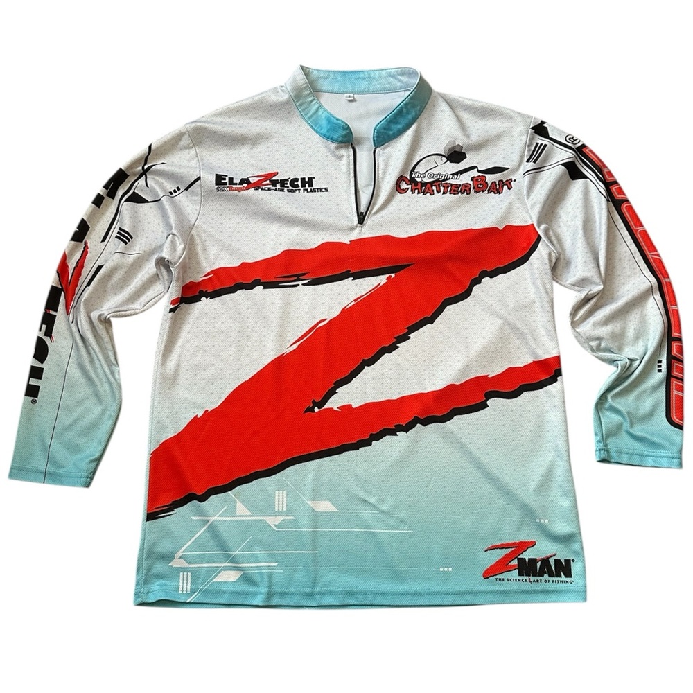 ​Z-Man Project Z Tournament Fishing Jersey Zip Neck Small